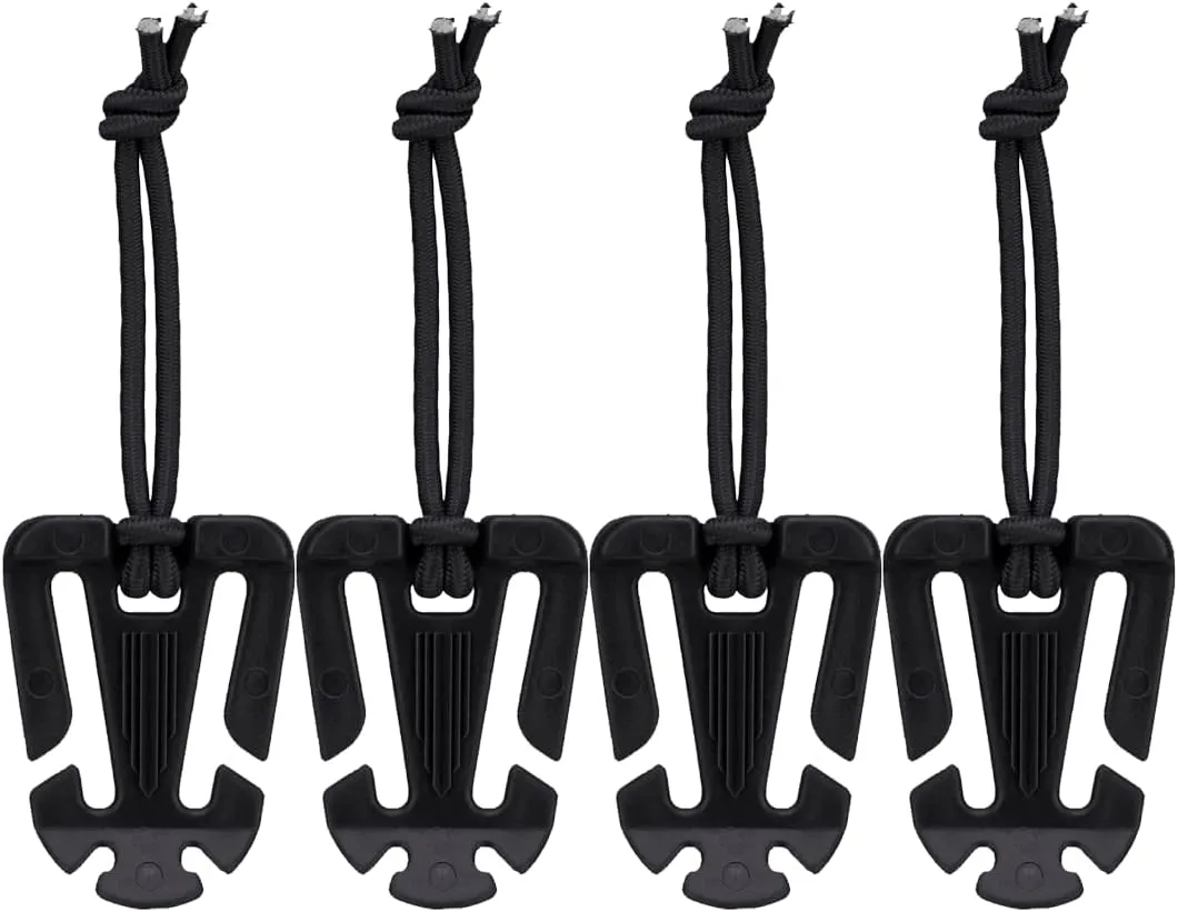Web Dominator MOLLE Webbing Straps (4 Pack) - MOLLE Bungee Straps - Backpack Strap Keeper - Elastic Webbing Keepers - MOLLE Gear Straps