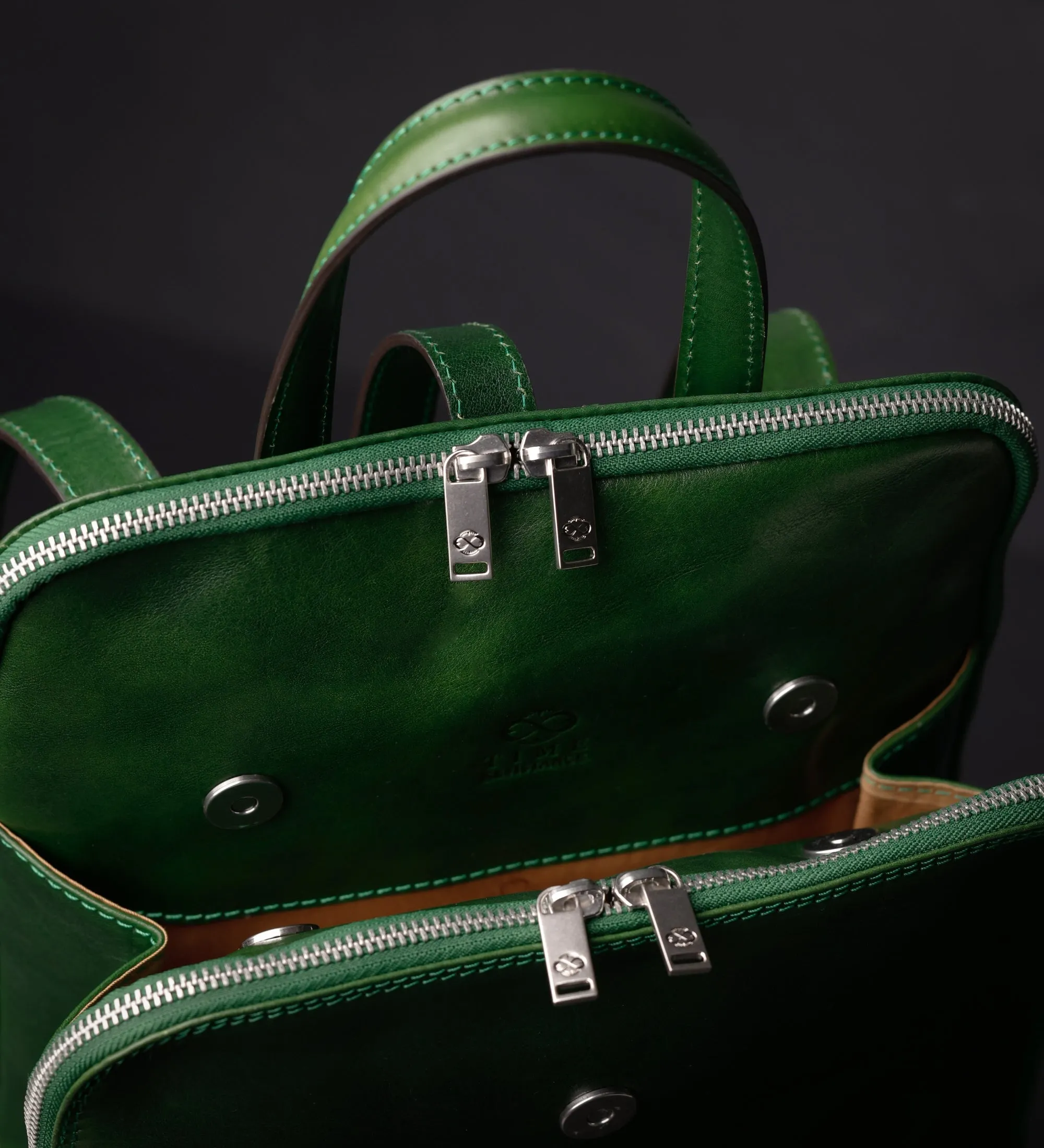 Womens Convertible Leather Backpack Shoulder Bag - Clarissa